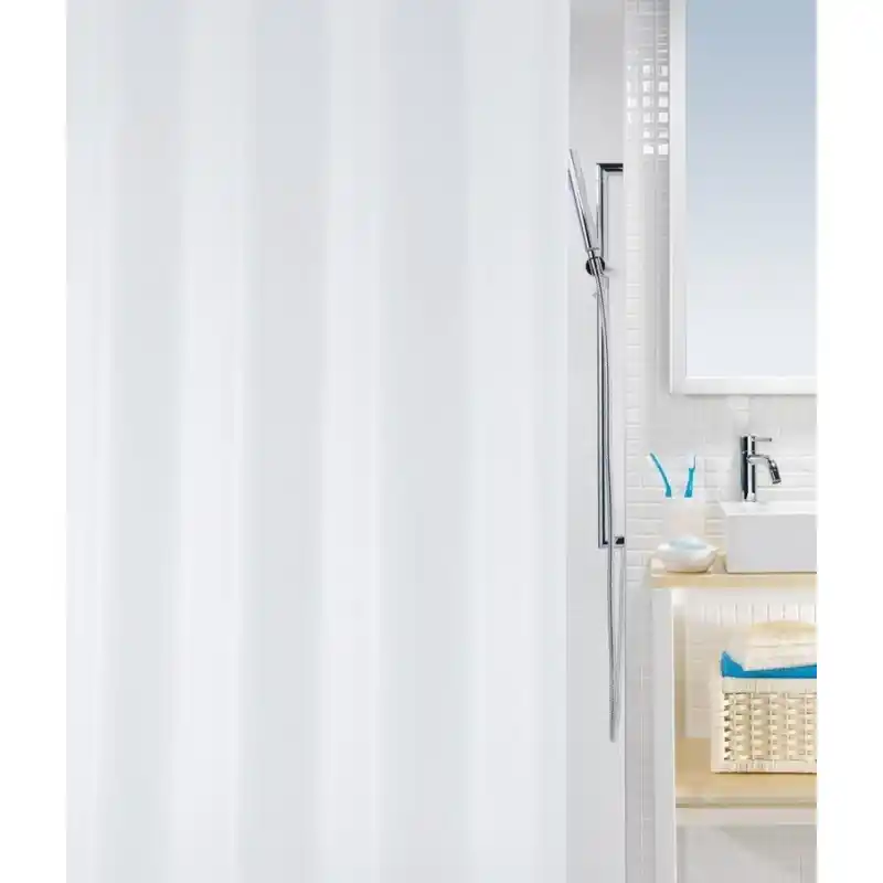 Spirella Bio Duschvorhang 120 x 200 cm Weiß 1025900 Echt
