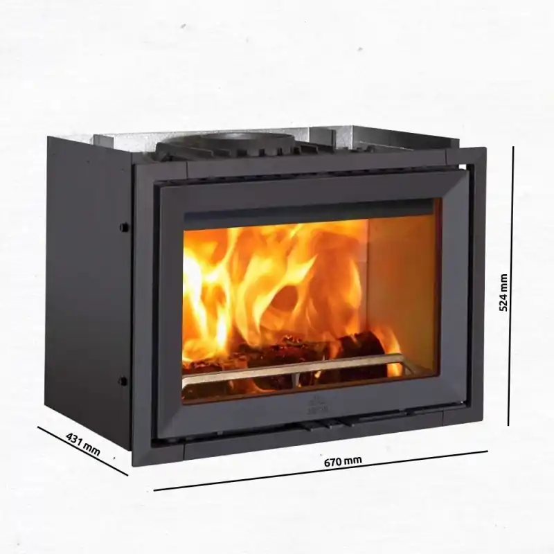 Schnäppchen Jotul I 520 CB F Kamineinsatz Glas vorne, Schwarzer Lack 3004474
