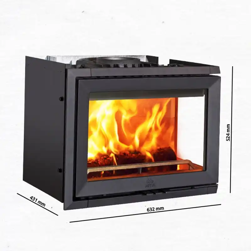 Top-Preis Jotul I 520 CB FR Kamineinsatz - Glas vorne und rechts, Schwarzer Lack 30044745