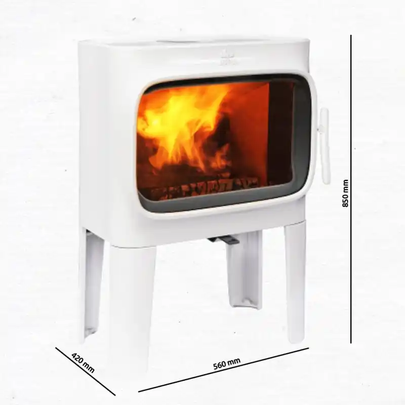 Jotul F 305 CB LL Kaminofen, lange beine, Weiße Emaille 30047335 Günstig