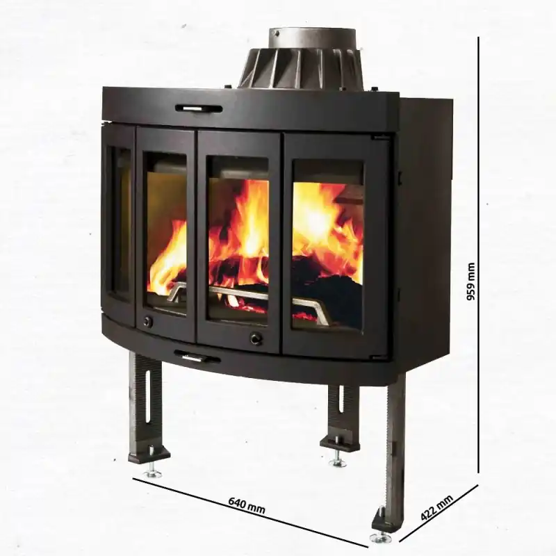 Jotul I 400 CB Kamineinsatz Harmony, Schwarzer Lack 341253 Nur Heute