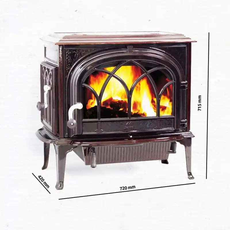 Jotul F 500 CB Kaminofen, Braun Majolica, 351110 Solange Der Vorrat Reicht