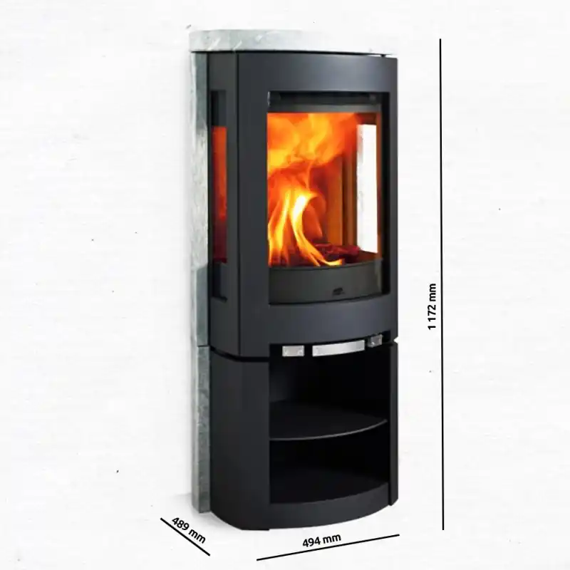 Jotul F 375 CB Kaminofen, Schwarzer Lack und Speckstein, 350972+351176+50043452 Sofort Bestellen