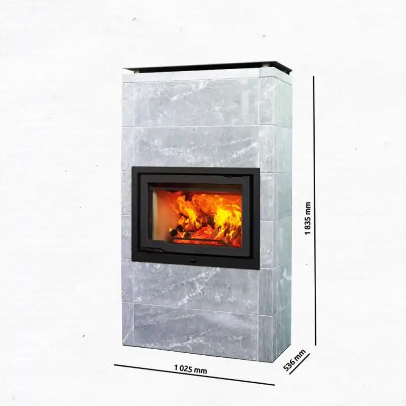 Preiswert Jotul FS 166 Kamin-Umbau aus Speckstein mit Kamineinsatz I 570 CB, 341314+50013006