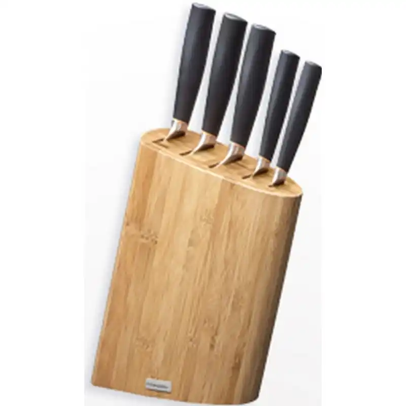 Direkt Vom Hersteller Fiskars Fuzion 977891 Messerblock aus Bambus, 5-teilig