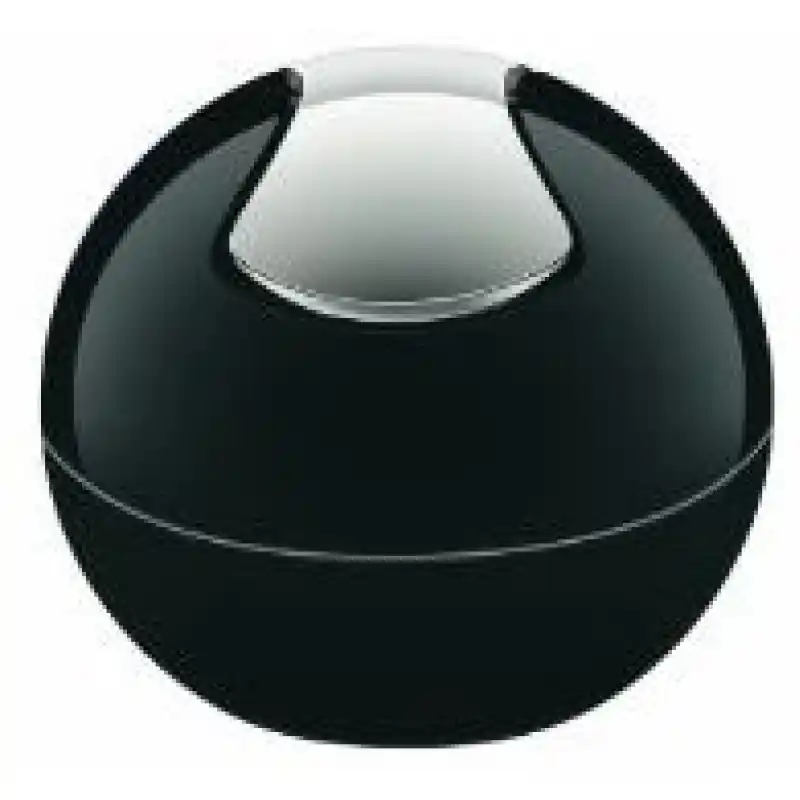 Abverkauf Spirella Bowl-Shiny schwarz Abfalleimer, 10.14972
