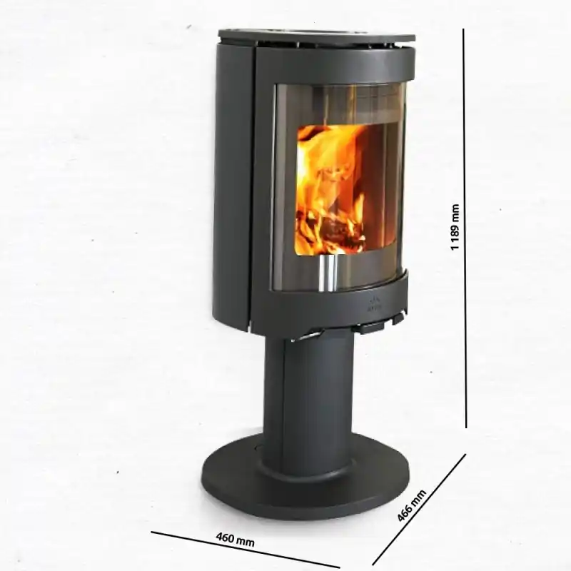 Jotul F 483 Cb Kaminofen mit Drehpodest, Schwarzer Lack Sonderaktion