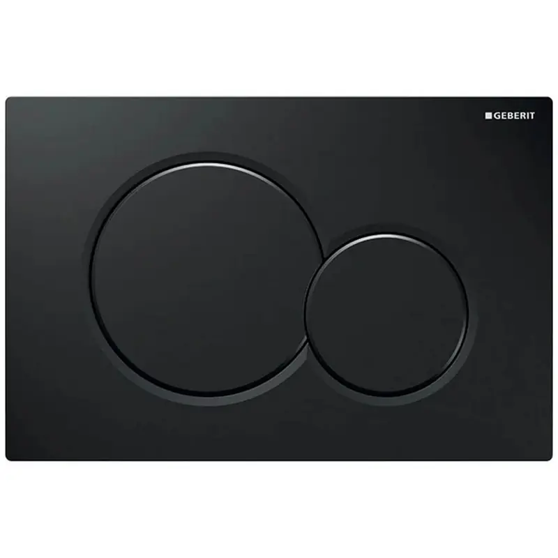 Geberit Sigma01 Betätigungsplatte, für 2-Mengen-Spülung, schwarz glänzend, 115.770.DW.5 Neue Kollektion
