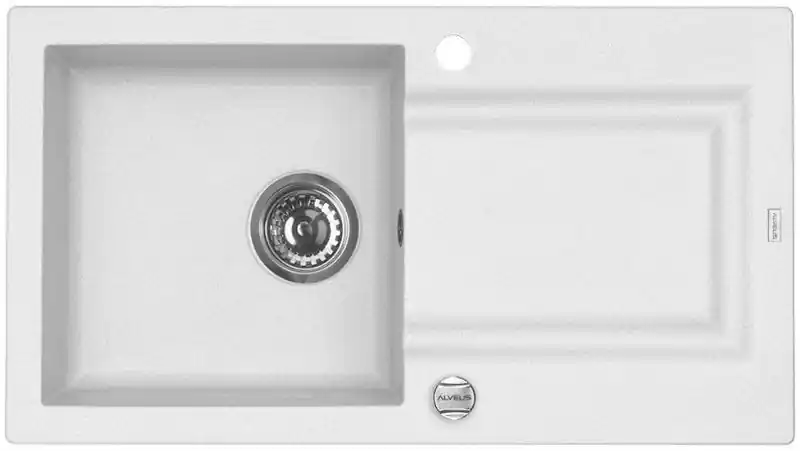 ALVEUS FALCON 30 Granitspüle, 780 x 435 mm, weiß Finale Aktion
