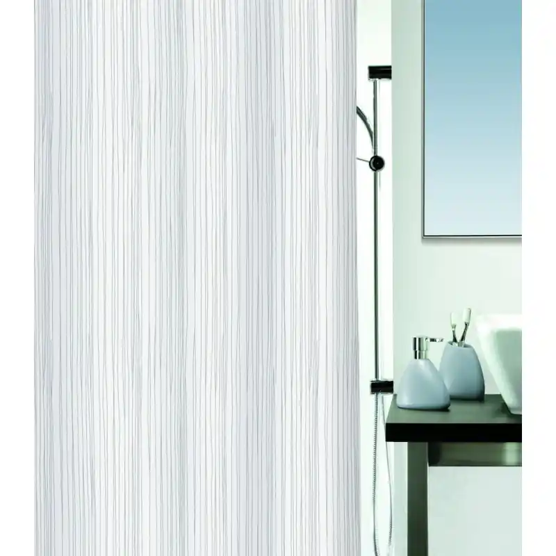 Spirella Raya Duschvorhang Weiß 180 x 200 cm 1014418 Top-Angebot
