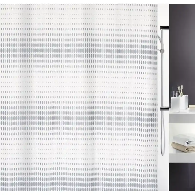 Finale Aktion Spirella Noon Duschvorhang Silber 180 x 200 cm 1015180