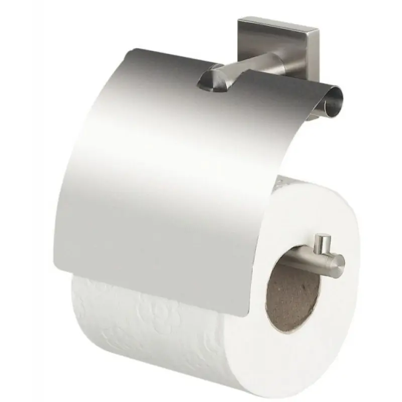 Spirella Nyo Steel Toilettenpapierhalter mit Deckel 1015565 Echt