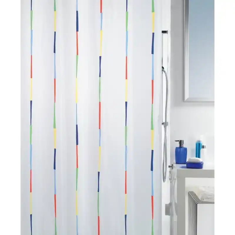 Bestpreis Spirella Dario Duschvorhang 180 x 200 cm Multicolor 1043803