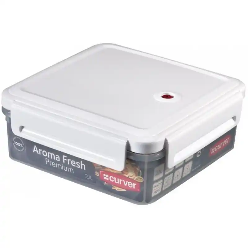 Knallerangebot CURVER AROMA FRESH Premium, 20 x 20 x 8,1 cm, 2,1 L, quadratisch 00377-540