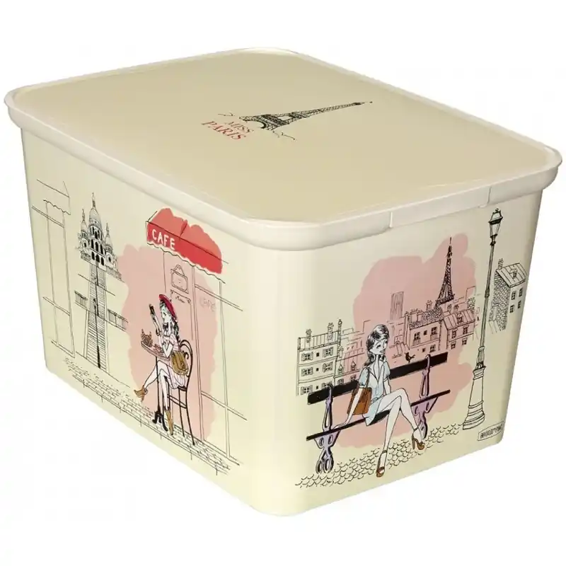 Neu CURVER DECO’s Amsterdam “L”Elegante Lifestyle-Box Miss Paris 04730