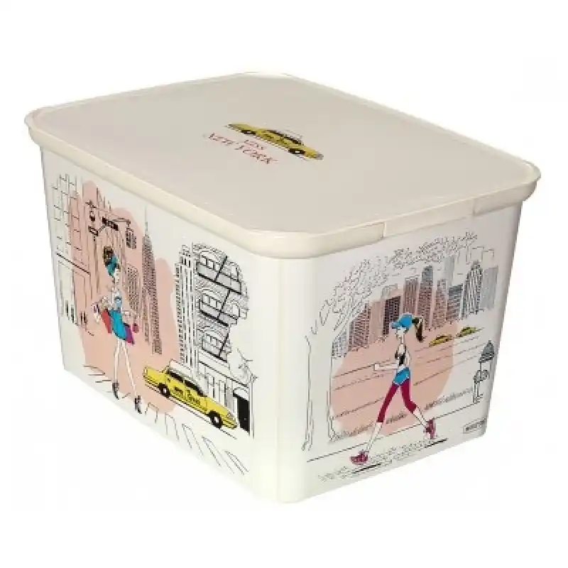 Must-Have CURVER DECO Amsterdam “S” Elegante Lifestyle-Box Miss New York, 29 x 20 x 14 cm,04729-M35