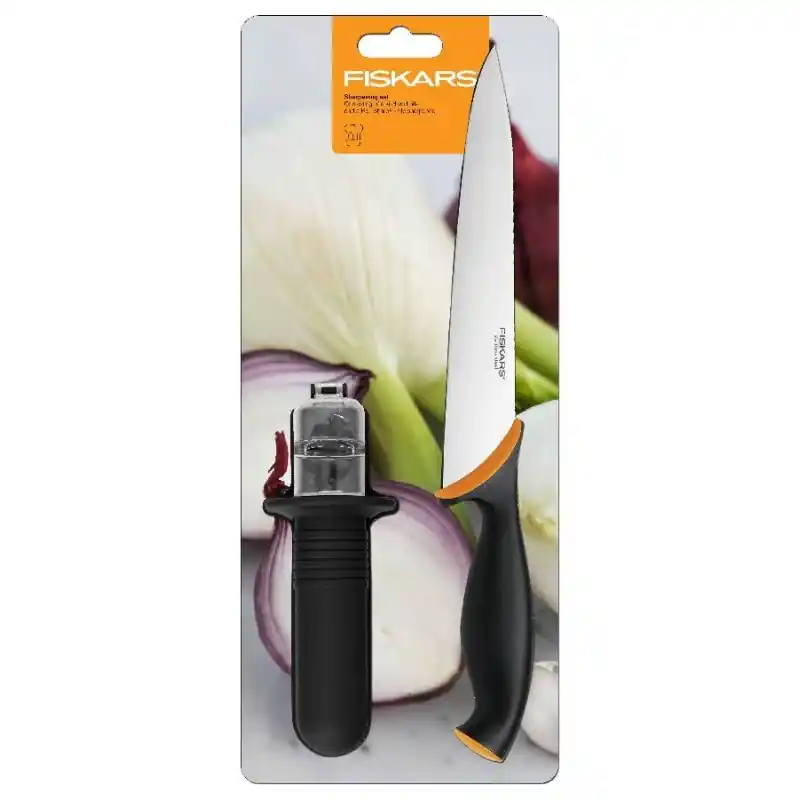 Preisknaller Fiskars Functional Form Messer + Messerschärfer Stay Sharp 857195