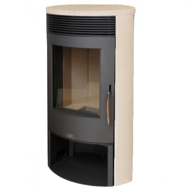 ABX Tartu 5, Holzkaminofen, schwarzes Blech + cream, 46478CC Sonderaktion