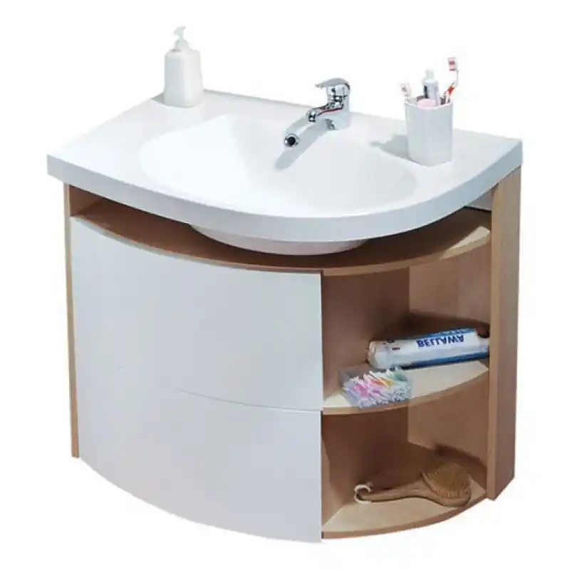 RAVAK SDU Rosa Comfort L Waschtischunterschrank, Birke/weiß X000000162 Neue Ware