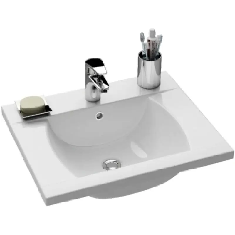 Schneller Versand RAVAK CLASSIC 600 Waschtisch mit Loch für Waschtischbatterie XJD01160000