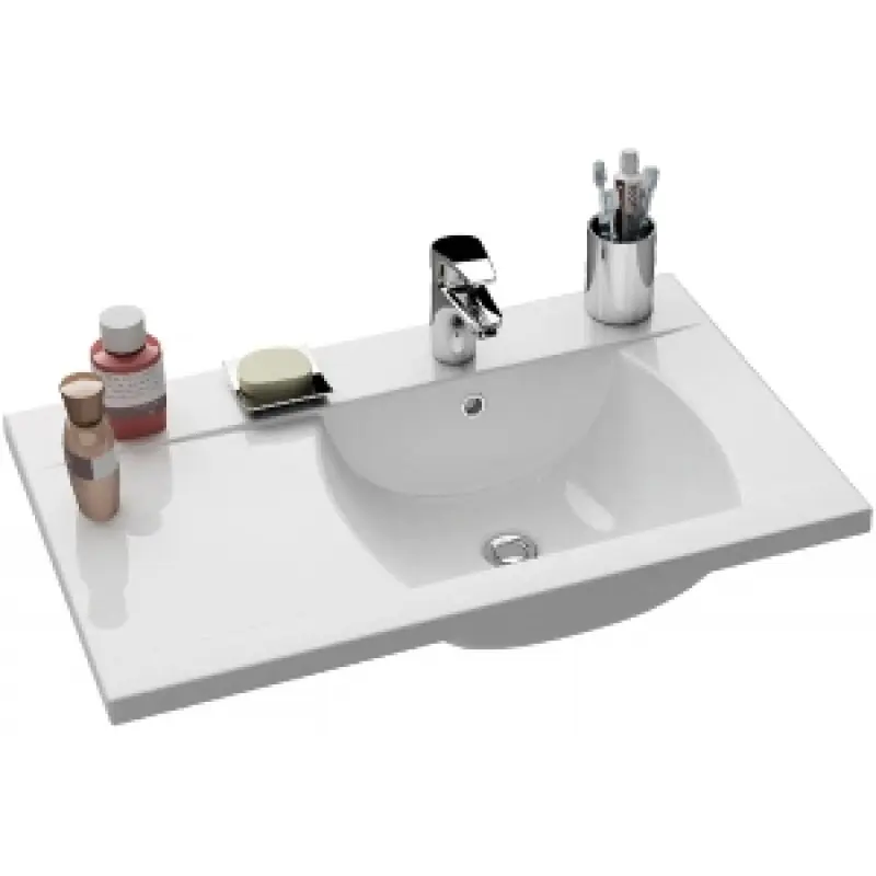 Expressversand RAVAK CLASSIC 800 L Waschtisch mit Loch für Waschtischbatterie XJDL1180000