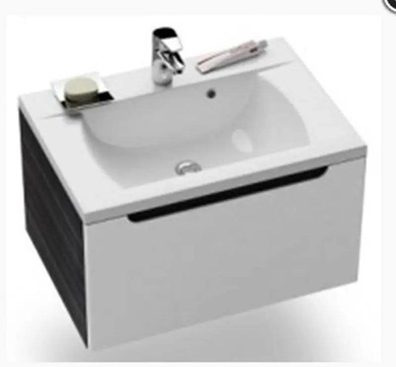 RAVAK Classic SD 600 Waschtischunterschrank, Strip Onyx/Weiß X000000243 Preis Gesenkt