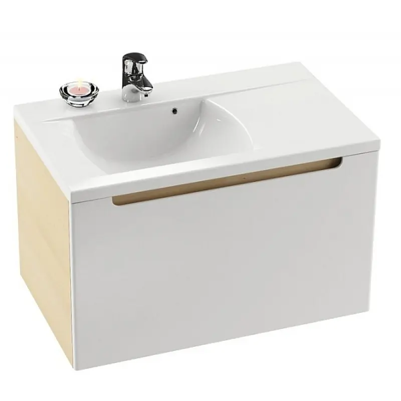 Versand Am Gleichen Tag RAVAK Classic SD 800 R Waschtischunterschrank, Birke/Weiß X000000306