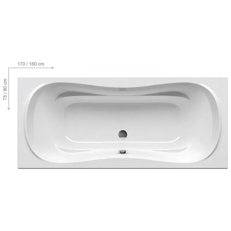 RAVAK CAMPANULA II Badewanne 170 x 75 snowwhite CA21000000 Solange Der Vorrat Reicht