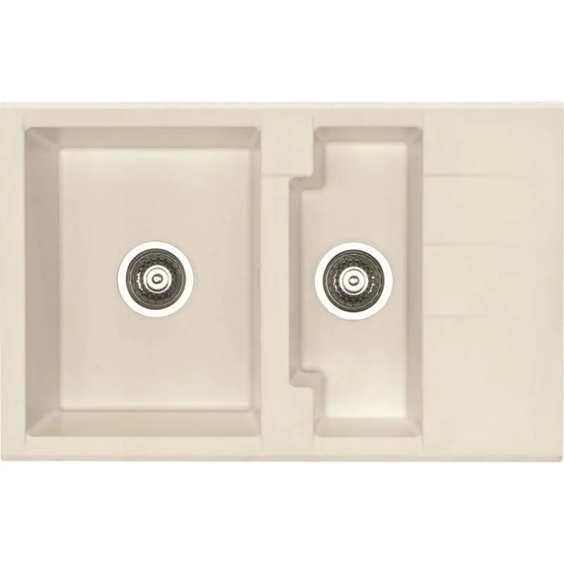 Mega-Angebot ALVEUS Cubo 40 Algranitspüle, 780 x 500 mm, cream 1088553