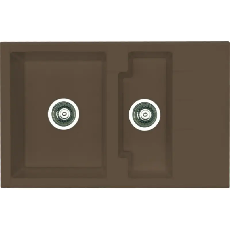 ALVEUS Cubo 40 Algranitspüle, 780 x 500 mm, espresso 1088556 Preis Gesenkt