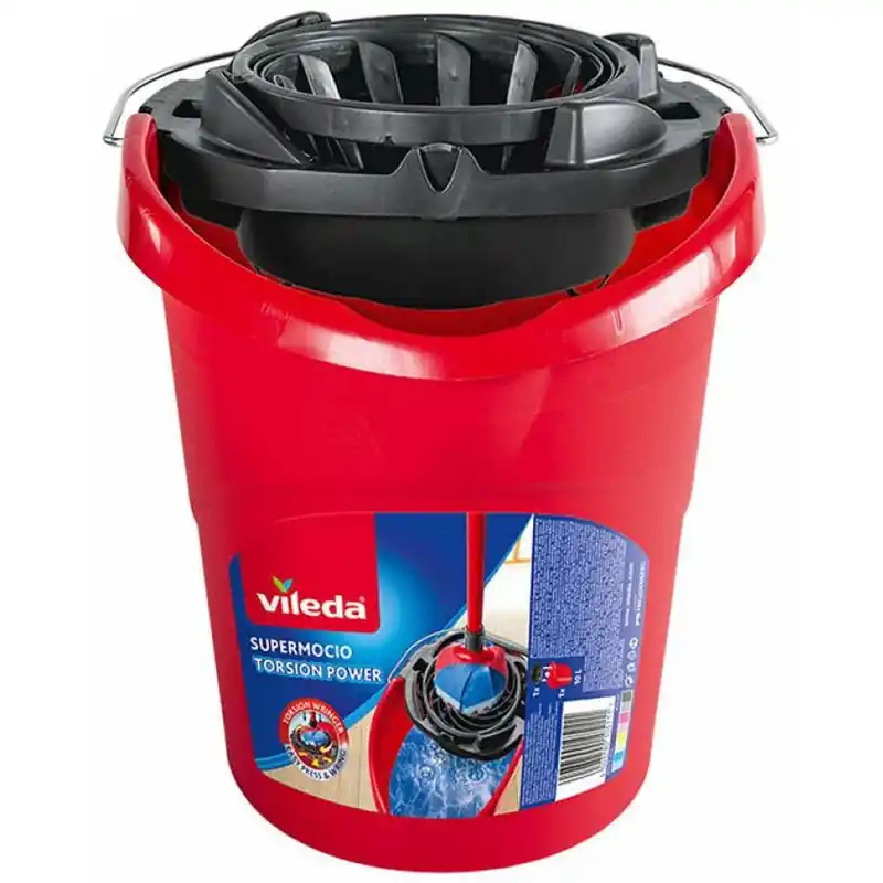 Billig VILEDA SuperMocio Wischmop-Eimer mit PowerPresse 10511