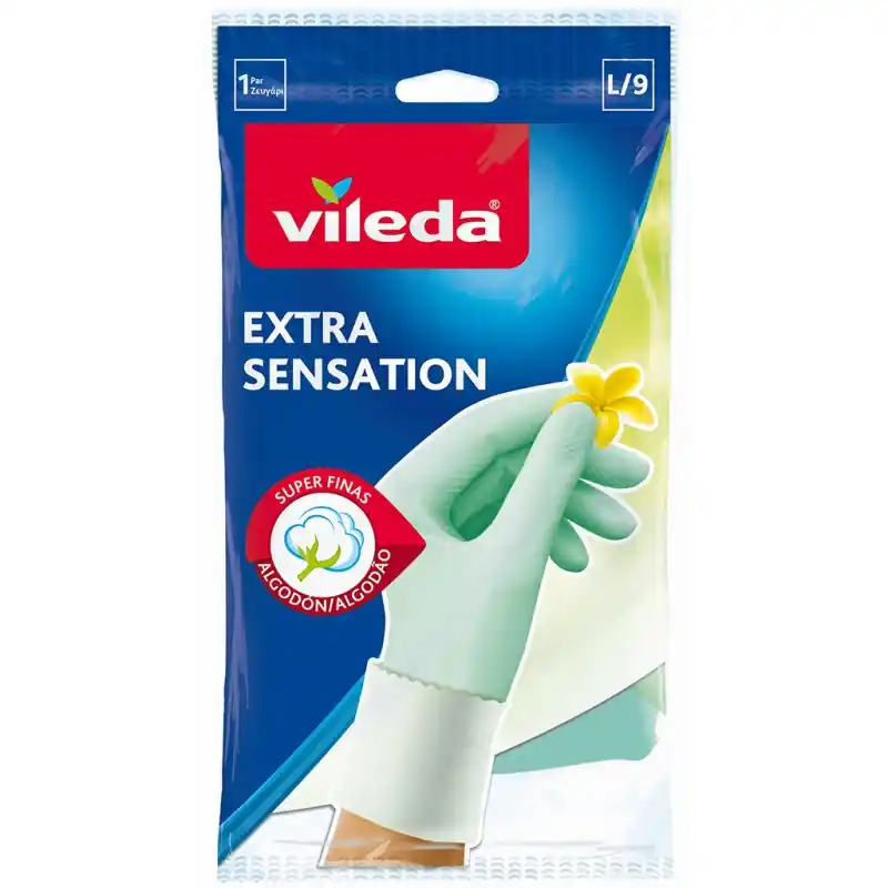 VILEDA Extra Sensation Handschuh "L" 123321 Top-Angebot