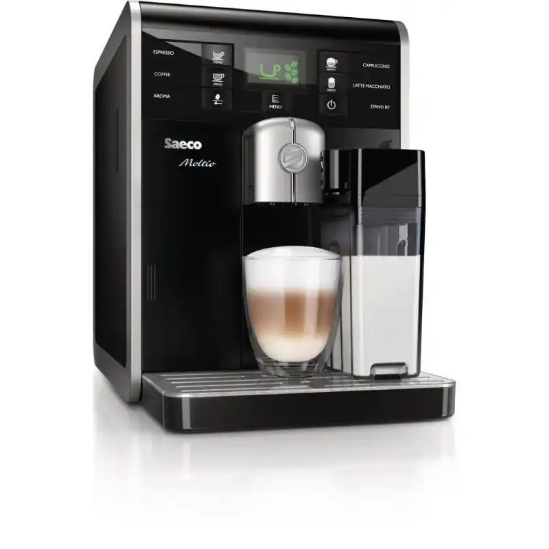 Markenware SAECO Moltio Black Kaffeevollautomat mit Milchkaraffe HD8769/09