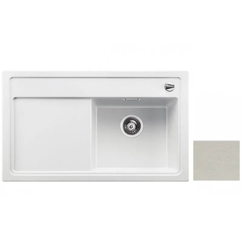 Echt BLANCO ZENAR 45 S Spüle mit Drehexcenter perlgrau 520614