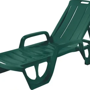 KETER FLORIDA Liegestuhl, 190 x 67 x 42 cm, dunkelgrün 17180024 Finale Aktion