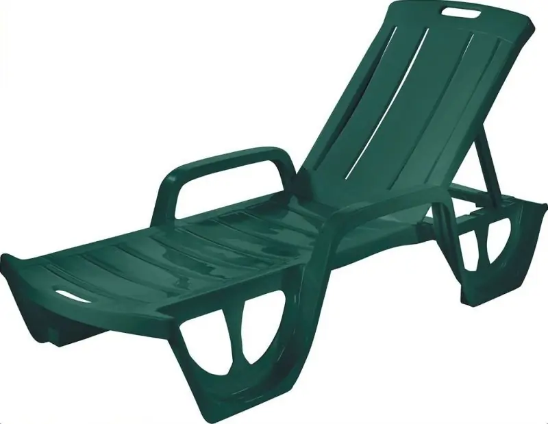 KETER FLORIDA Liegestuhl, 190 x 67 x 42 cm, dunkelgrün 17180024 Finale Aktion
