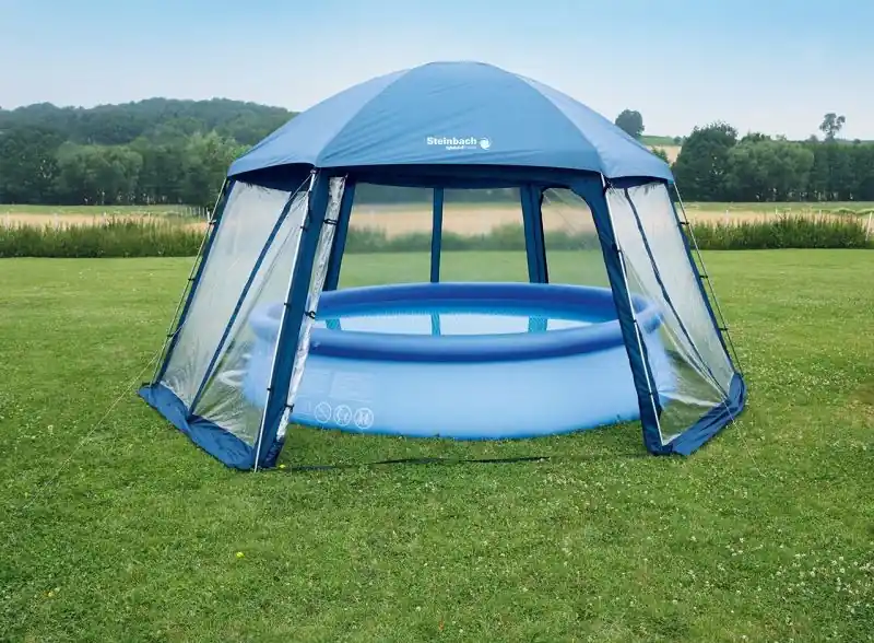 STEINBACH Pooldach für Aufstellpools Blau, 500 x 433 x 250 cm, 036420 Letzte Chance