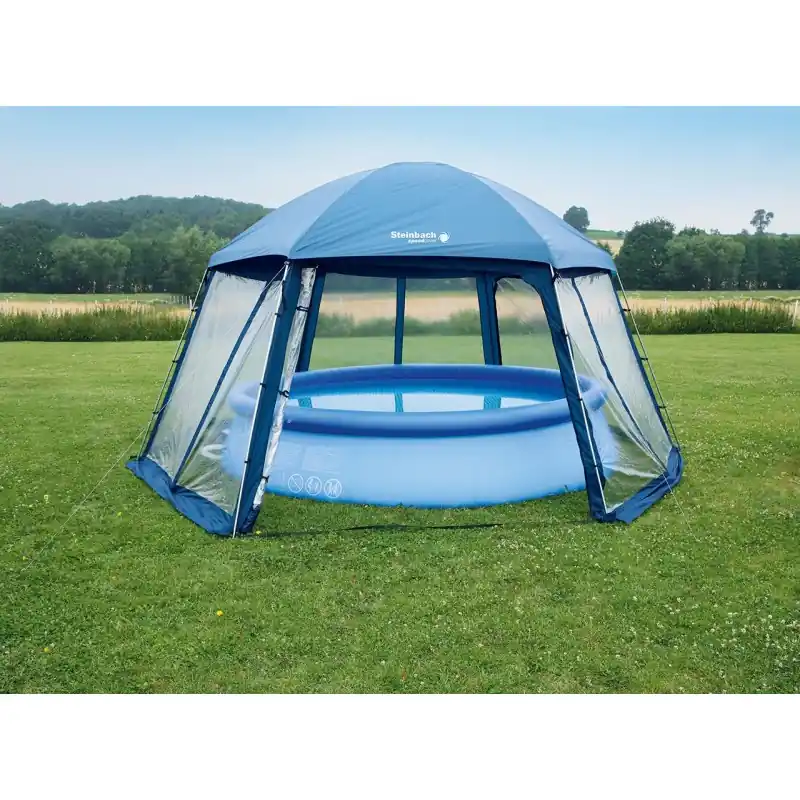 Zertifiziert STEINBACH Mega Pooldach für Aufstellpoolsu, 600 x 520 x 280 cm, 036425