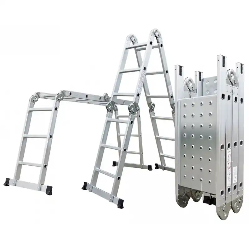 G21 Bockleiter aluminium GA-SZ-4x4-4,6M, multifunktional + Plattform 6390463 Sofort Bestellen