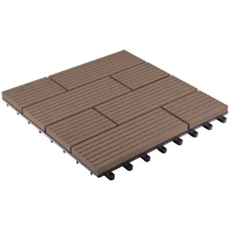 Abverkauf G21 WPC Fliese Samoa, Indi teak 2,3x30x30cm, 6391001