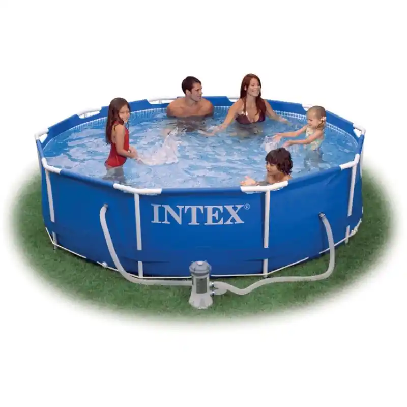 Top-Angebot INTEX Frame Pool Set Rondo 366 x 76 cm 128212+Kartuschenfilteranlage