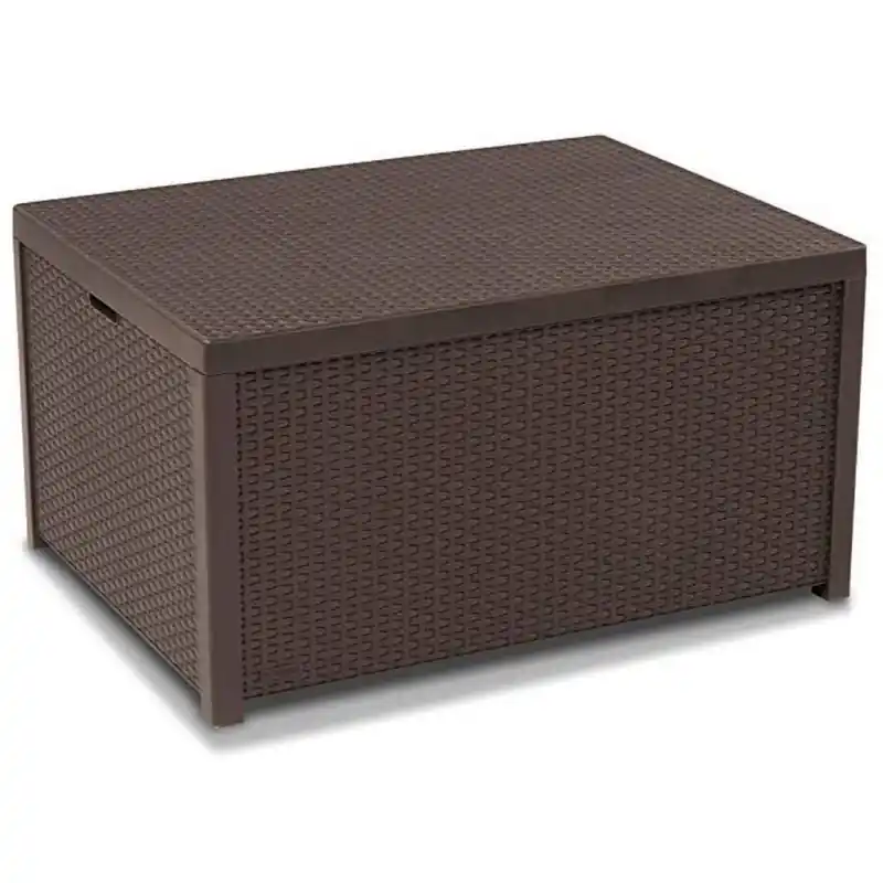 Angebot ALLIBERT ARICA Lounge Tisch, 79 x 59 x 42 cm, braun 17200570