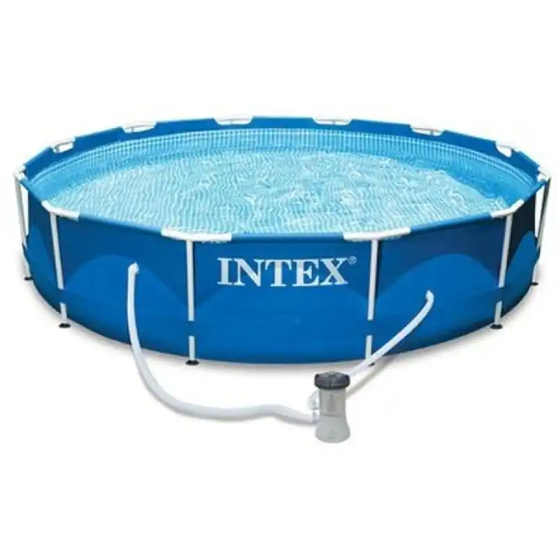 Echt INTEX Frame Pool Set Rondo 305 x 76 cm 128202+Kartuschenfilteranlage