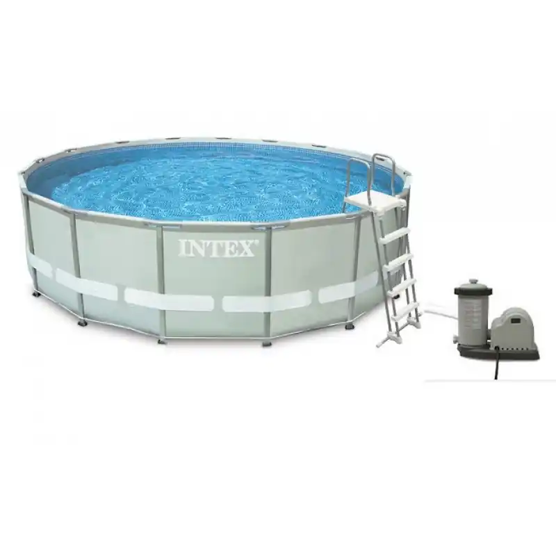 Aktuell INTEX Frame Pool Set Ultra Rondo 488 x 122 cm 128322GS ohne Filteranlage