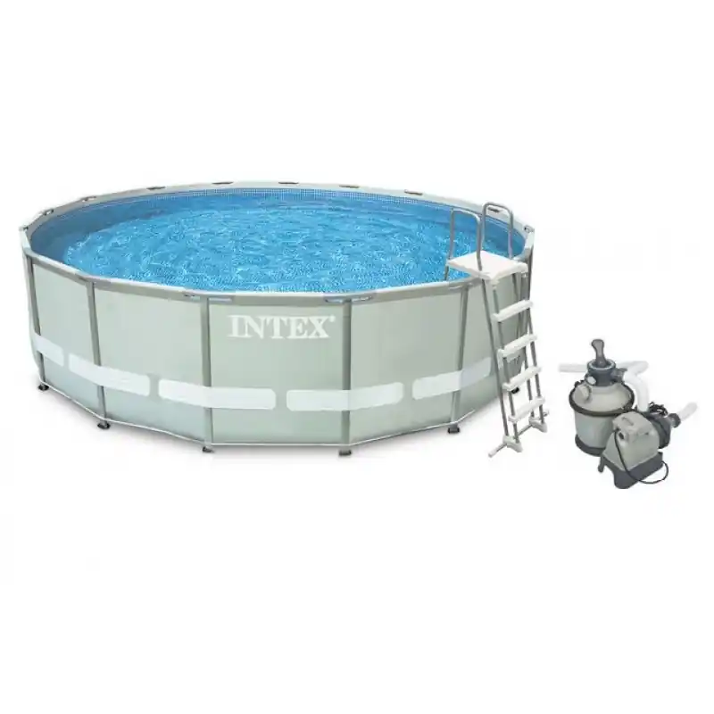 Wochenendangebot INTEX Frame Pool Set Ultra Rondo 549 x 132 cm 128336+Kartuschenfilteranlage