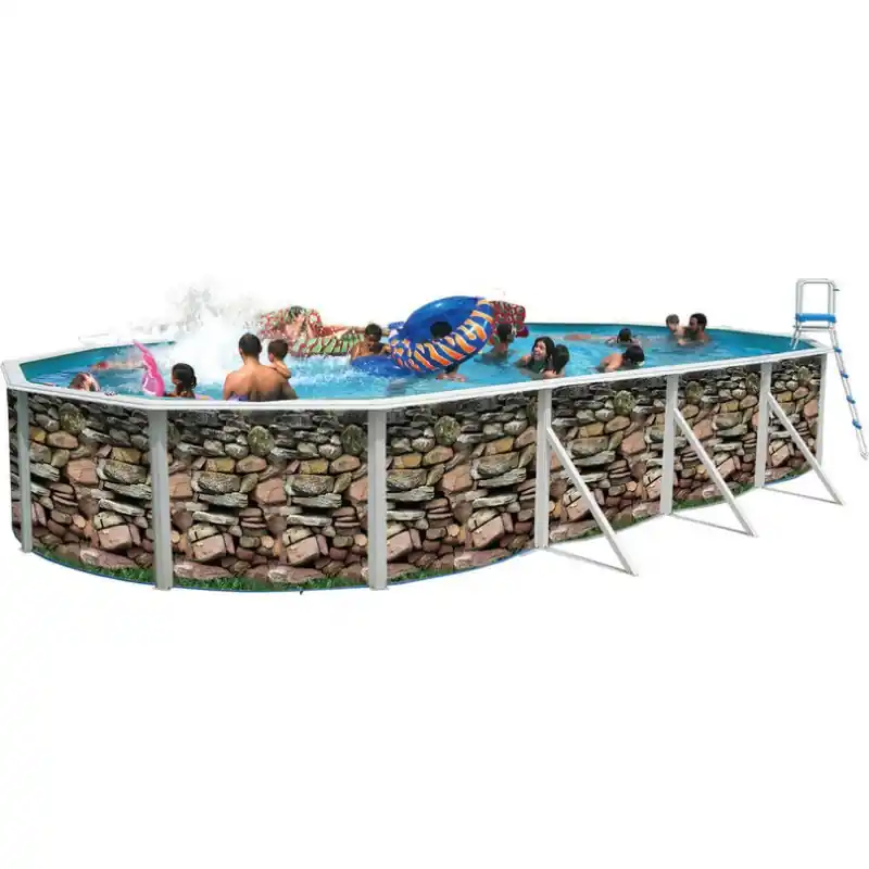 Preiswert INTEX Steindekor Nuovo de Luxe Oval 550 x 366 x 120 cm 011257