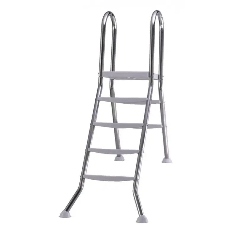 Jetzt Bestellen INTEX Aufstellbeckenleiter Edelstahl, 5 + 2 Stufen 018021