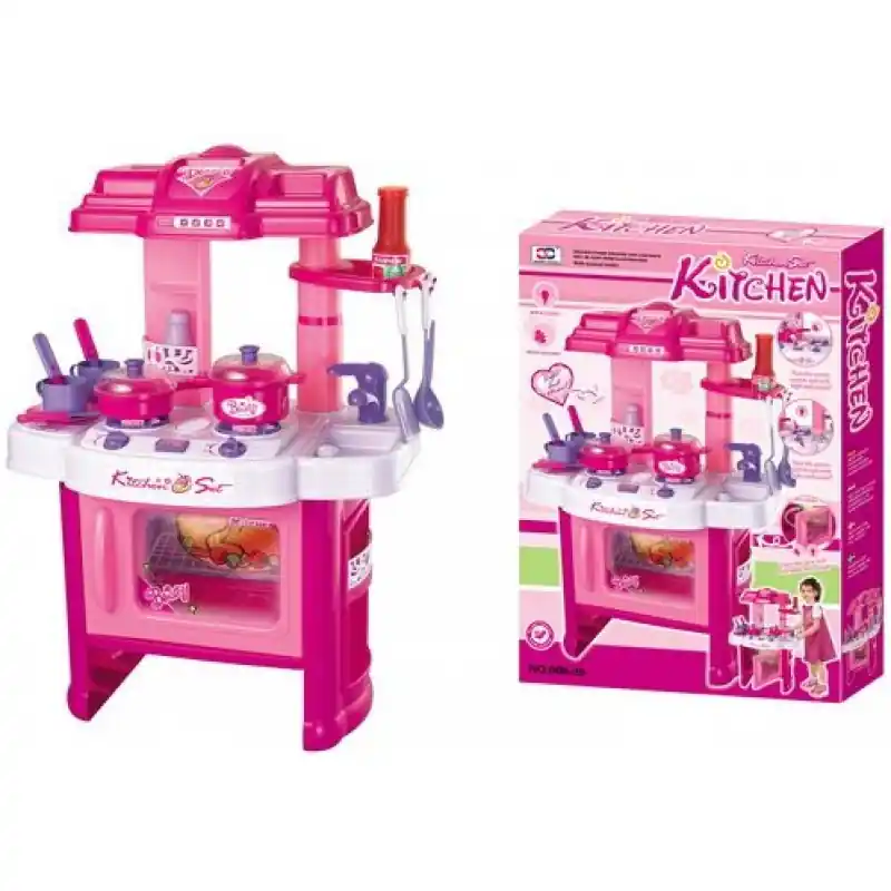 G21 Kinder Küche mit Zubehör Pink 690402 Billig