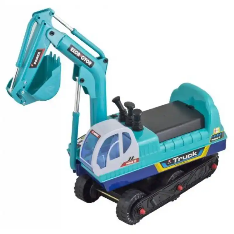 Schneller Versand G21 Kinder Sitzbagger, blau mit Helm 690715