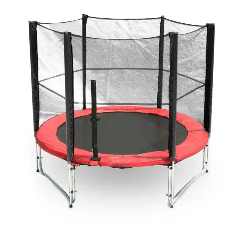 G21 Gartentrampolin mit Sicherheitsnetz 250 cm rot 6904261 Neue Kollektion